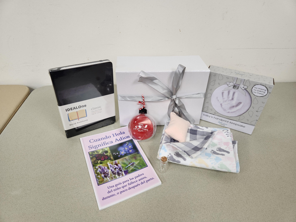 Families who lose an infant are gifted memory boxes with items to remember their child. (Photo by Elisa Williams)
